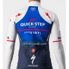 Cykeltrøje 2022 Quick-Step Alpha Vinyl Thermal Blå Hvid